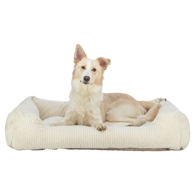 Trixie Vital Dog Bed Jonna Corner Ribbed Velvet Cream