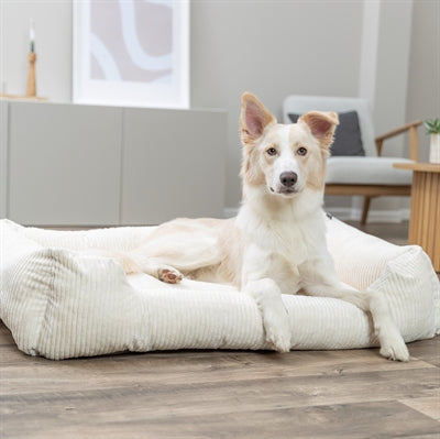 Trixie Vital Dog Bed Jonna Corner Ribbed Velvet Cream