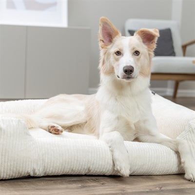 Trixie Vital Dog Bed Jonna Corner Ribbed Velvet Cream