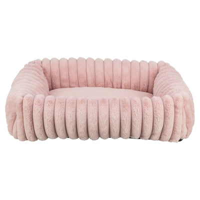 Trixie Dog Bed Lonni Corner Rib Velvet Pink