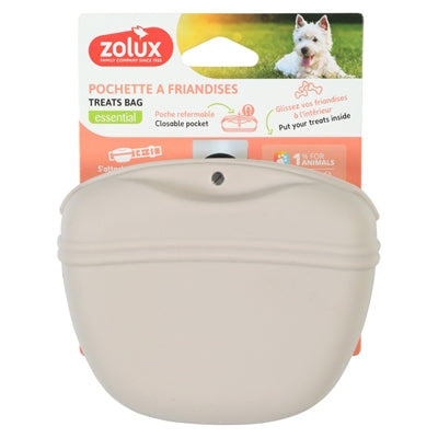 Zolux Reward Pouch Snack Pouch Silicone Beige 13X6X11 Cm