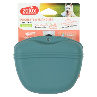 Zolux Reward Pouch Snack Pouch Silicone Blue 13X6X11 Cm