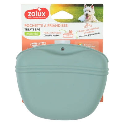 Zolux Reward Pouch Snack Pouch Silicone Green 13X6X11 Cm