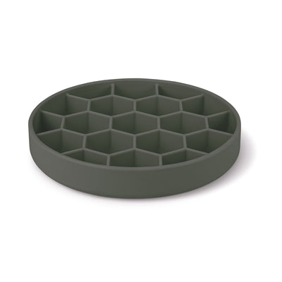 Zolux Feeding Bowl Dog Slow Feed With Suction Cups Silicone Grey