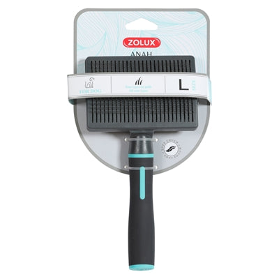 Zolux Anah Retractable Slicker Brush Black / Blue