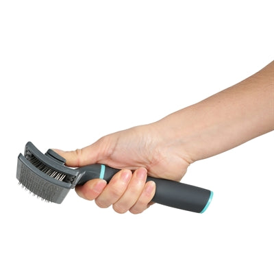 Zolux Anah Retractable Slicker Brush Black / Blue
