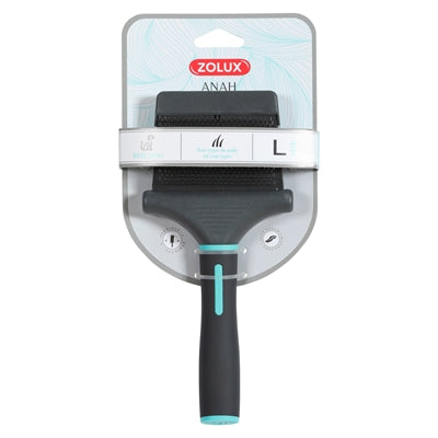 Zolux Anah Slicker Brush Double-Sided Flexible Black / Blue
