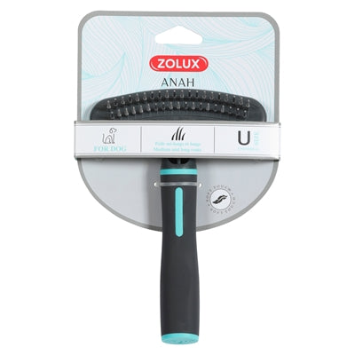 Zolux Anah Roskam Double Row Metal Teeth Black / Blue 12X3X17,5 Cm