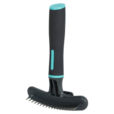 Zolux Anah Rake Retractable With 18 Metal Teeth Black / Blue 12X4.5X17 Cm