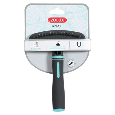 Zolux Anah Rake Retractable With 18 Metal Teeth Black / Blue 12X4.5X17 Cm