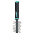 Zolux Anah Comb Double-Sided Comb / Coarse Teeth Black / Blue 6.5X2.5X21.5 Cm