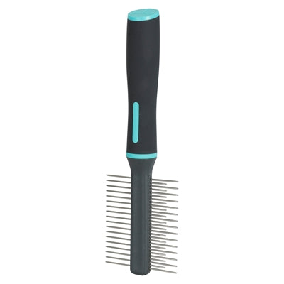 Zolux Anah Comb Double-Sided Comb / Coarse Teeth Black / Blue 6.5X2.5X21.5 Cm