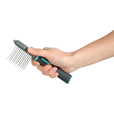 Zolux Anah Dematting Comb With 12 Blades Black / Blue 7,5X2,5X19 Cm