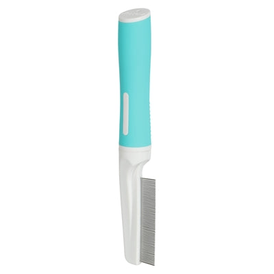 Zolux Anah Flea Comb All Coat Types Puppy Blue / White 3X2.5X20 Cm