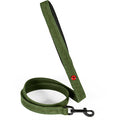Zolux Expert Dog Leash Premium Leather / Neoprene Green