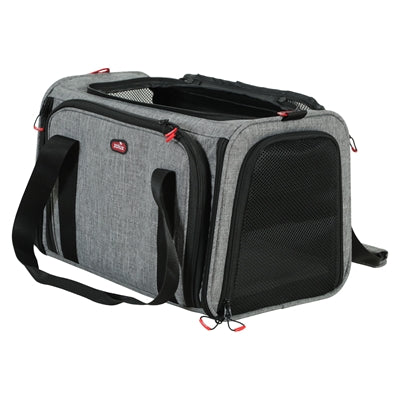 Zolux Travel Carrier Dog / Cat Expandable Maximum 6 Kg Grey / Black M 50X43X26.5 Cm <6Kg