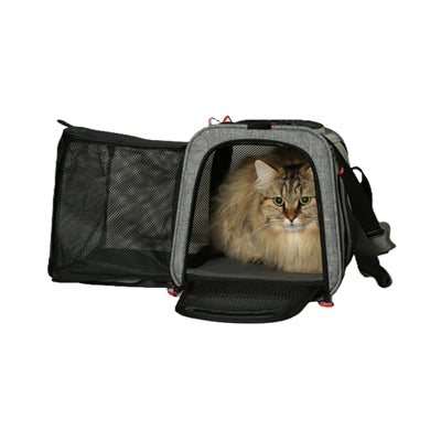 Zolux Travel Carrier Dog / Cat Expandable Maximum 8 Kg Grey / Black L 58X49X29 Cm <8Kg