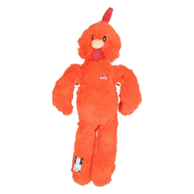 Zolux Furry Farm Rooster Brock Plush With Rope Orange