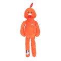Zolux Furry Farm Rooster Brock Plush With Rope Orange
