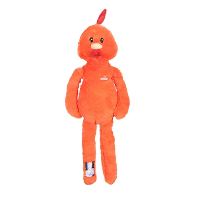 Zolux Furry Farm Rooster Brock Plush With Rope Orange