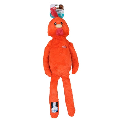 Zolux Furry Farm Rooster Brock Plush With Rope Orange