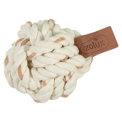 Zolux Rope Ball Leather Touch 9.5X7X7 Cm