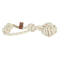 Zolux Rope Toy With Rope Ball Leather Touch 28.5X10X7 Cm