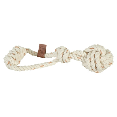 Zolux Rope Toy With Rope Ball Leather Touch 28.5X10X7 Cm
