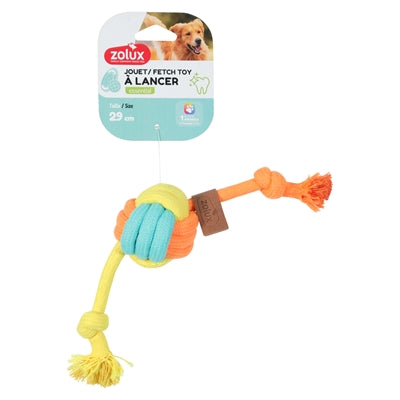 Zolux Twist Floss Rope With Rope Ball Multicoloured 29X6X6 Cm