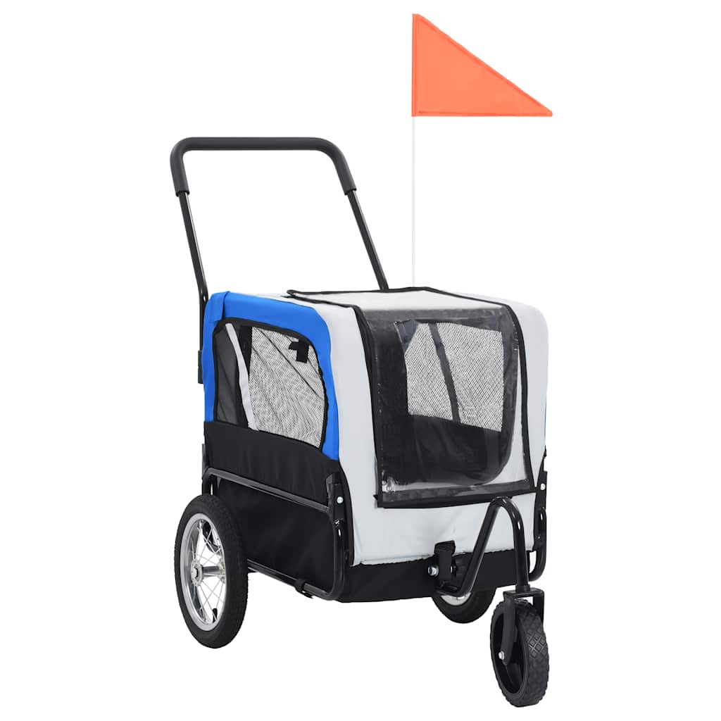 2-In-1 Lemmikkikärry Pyörään/Juoksurattaat