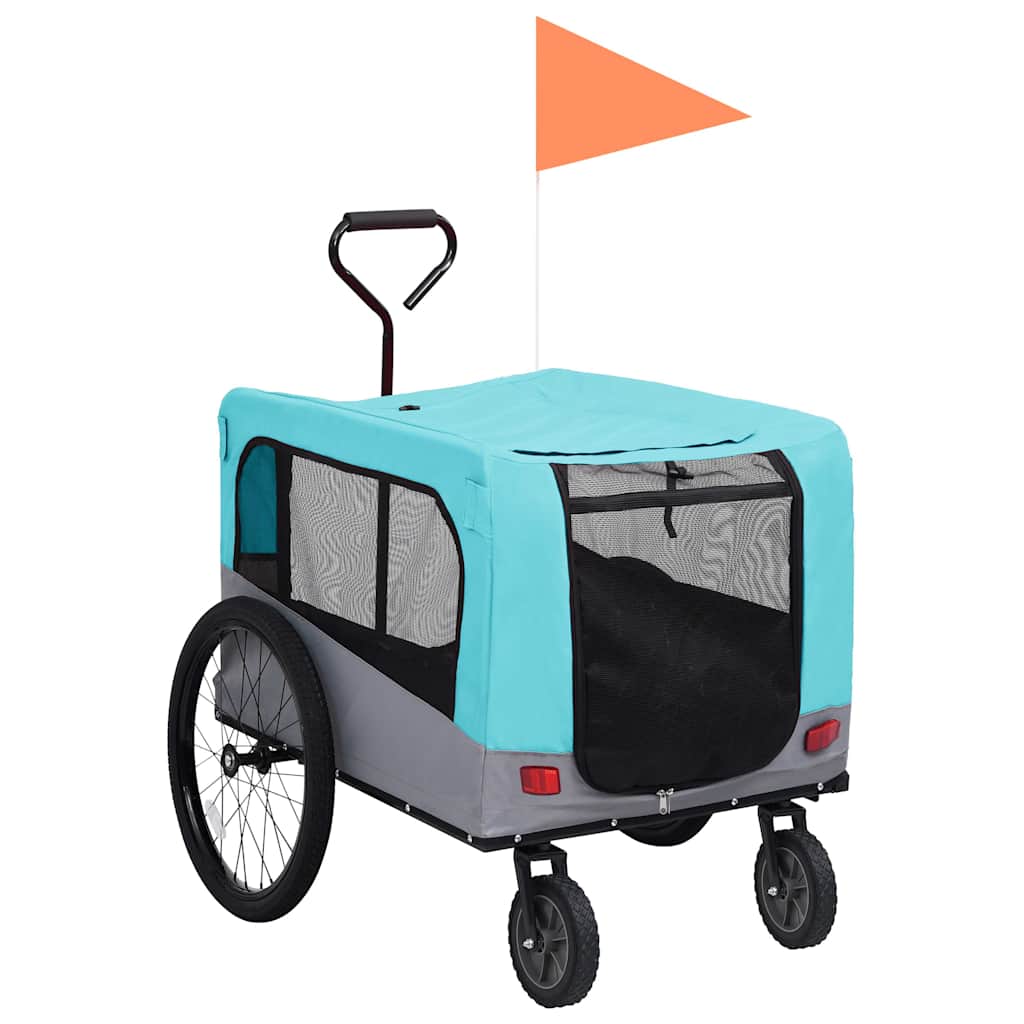 2-In-1 Lemmikkikärry Pyörään/Juoksurattaat