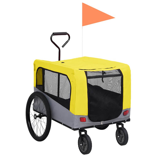 2-In-1 Lemmikkikärry Pyörään/Juoksurattaat