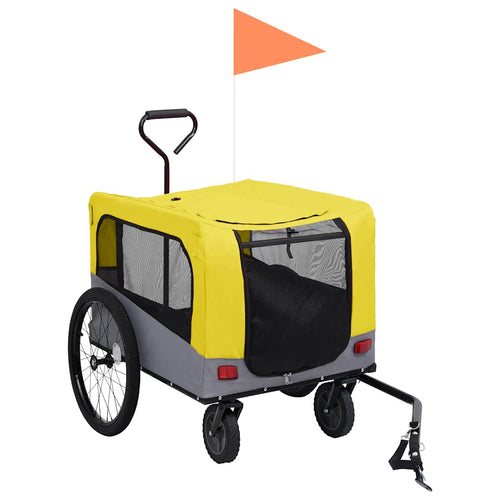 2-In-1 Lemmikkikärry Pyörään/Juoksurattaat