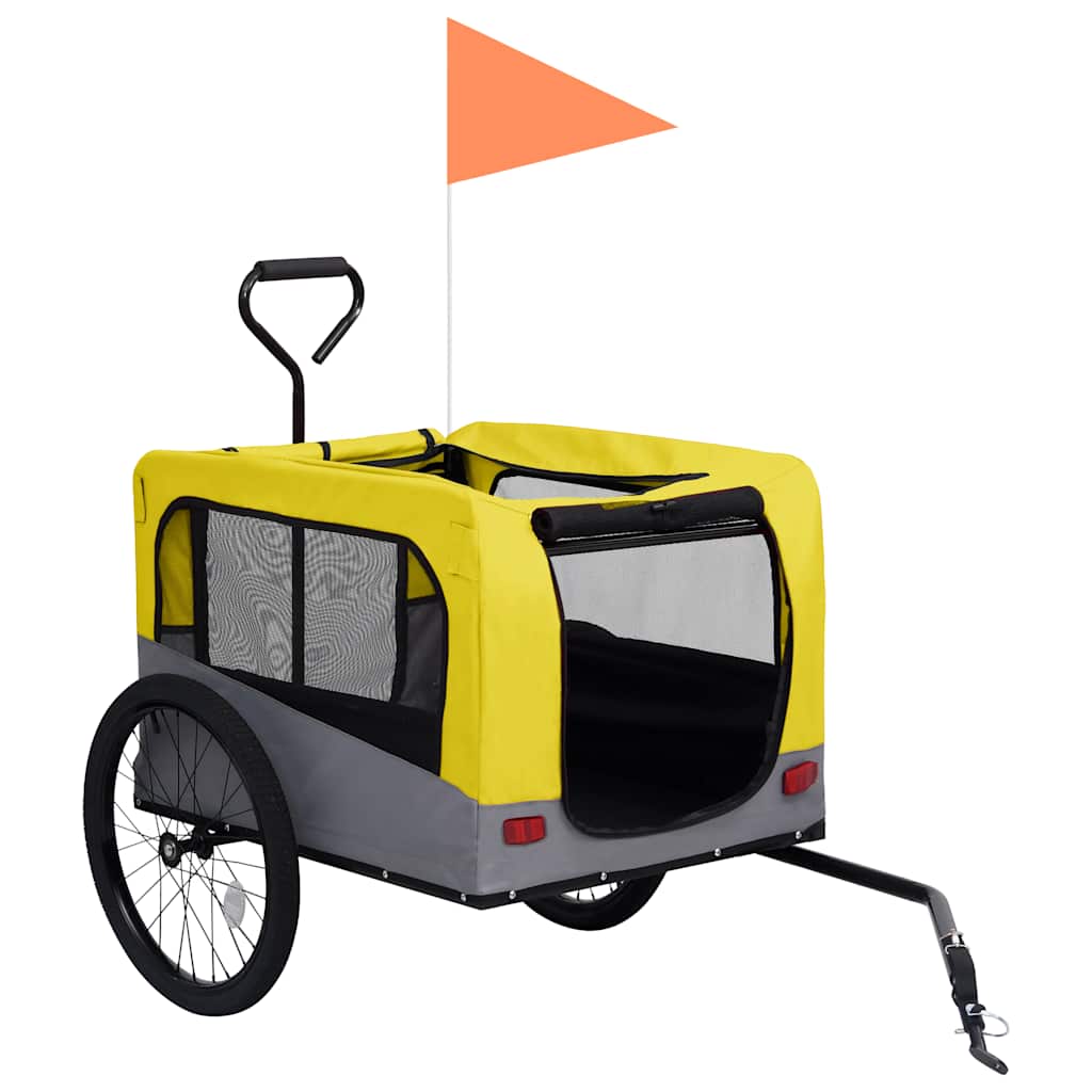 2-In-1 Lemmikkikärry Pyörään/Juoksurattaat