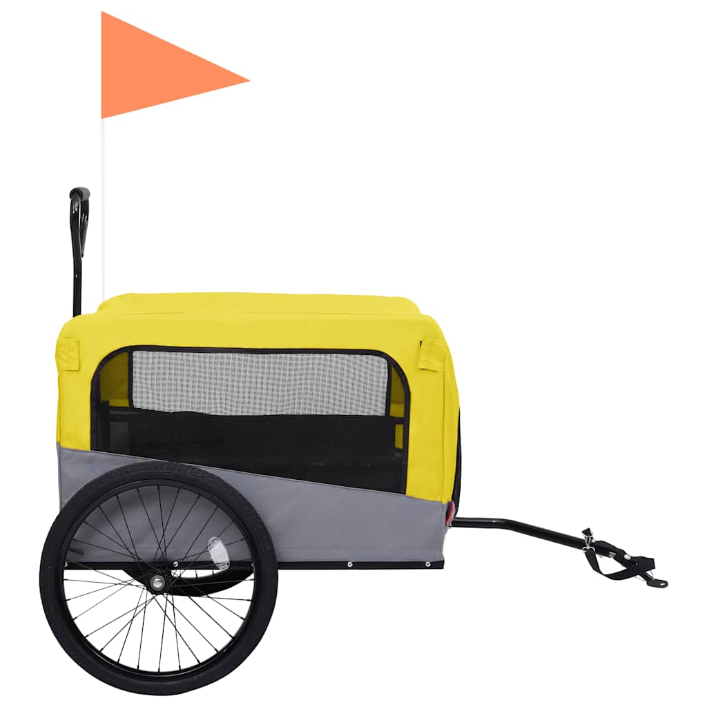 2-In-1 Lemmikkikärry Pyörään/Juoksurattaat