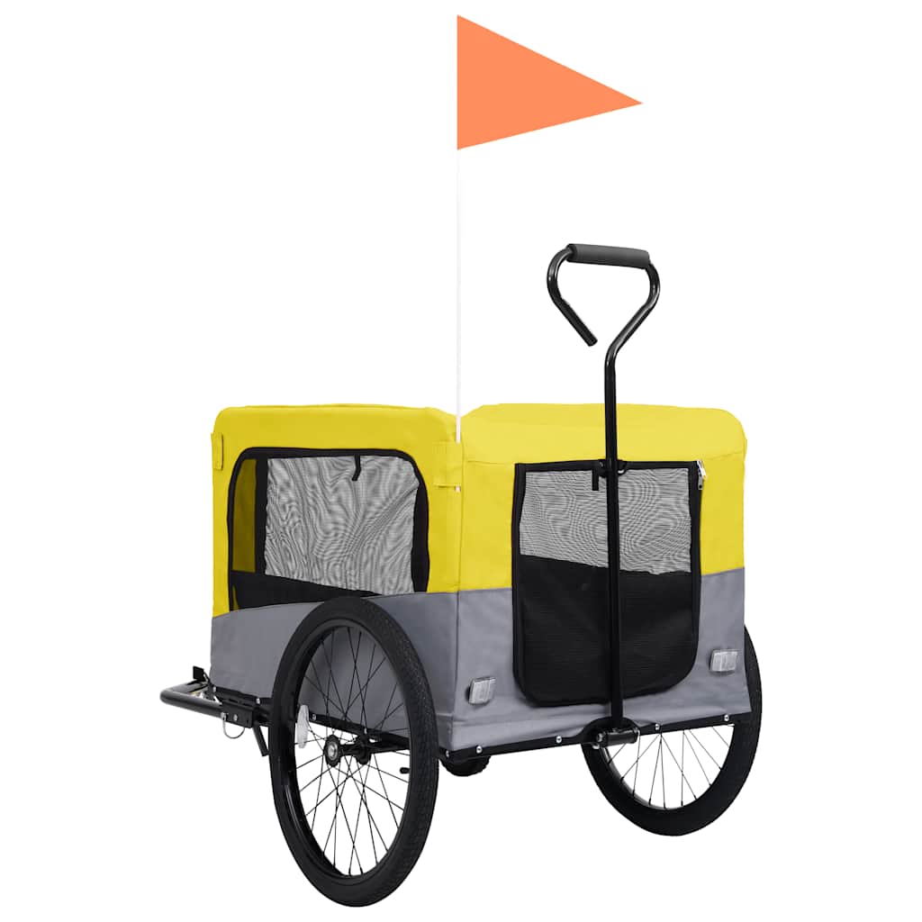 2-In-1 Lemmikkikärry Pyörään/Juoksurattaat
