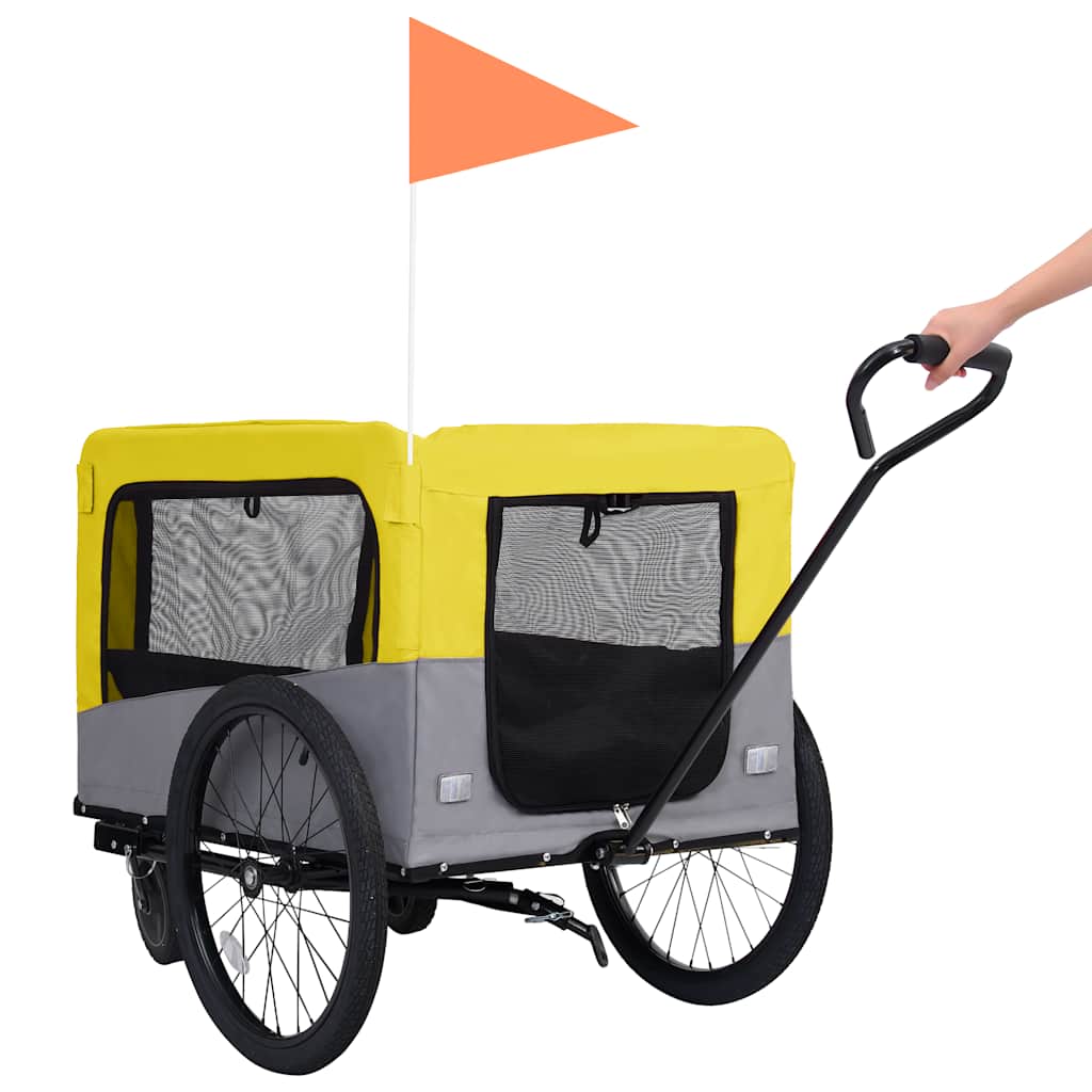 2-In-1 Lemmikkikärry Pyörään/Juoksurattaat
