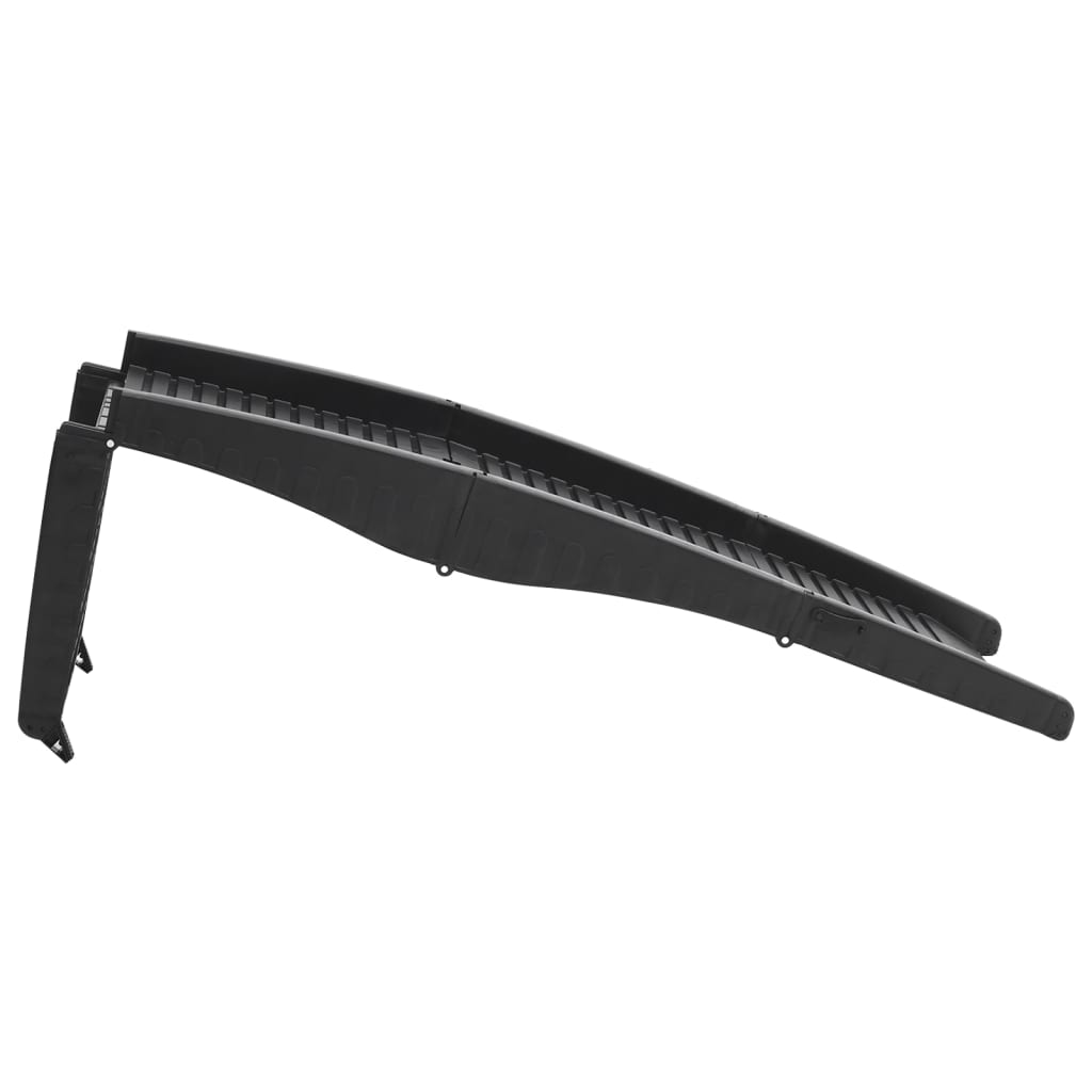 Taitettava Koiran Ramppi Musta 153X40X12,5 Cm Muovi