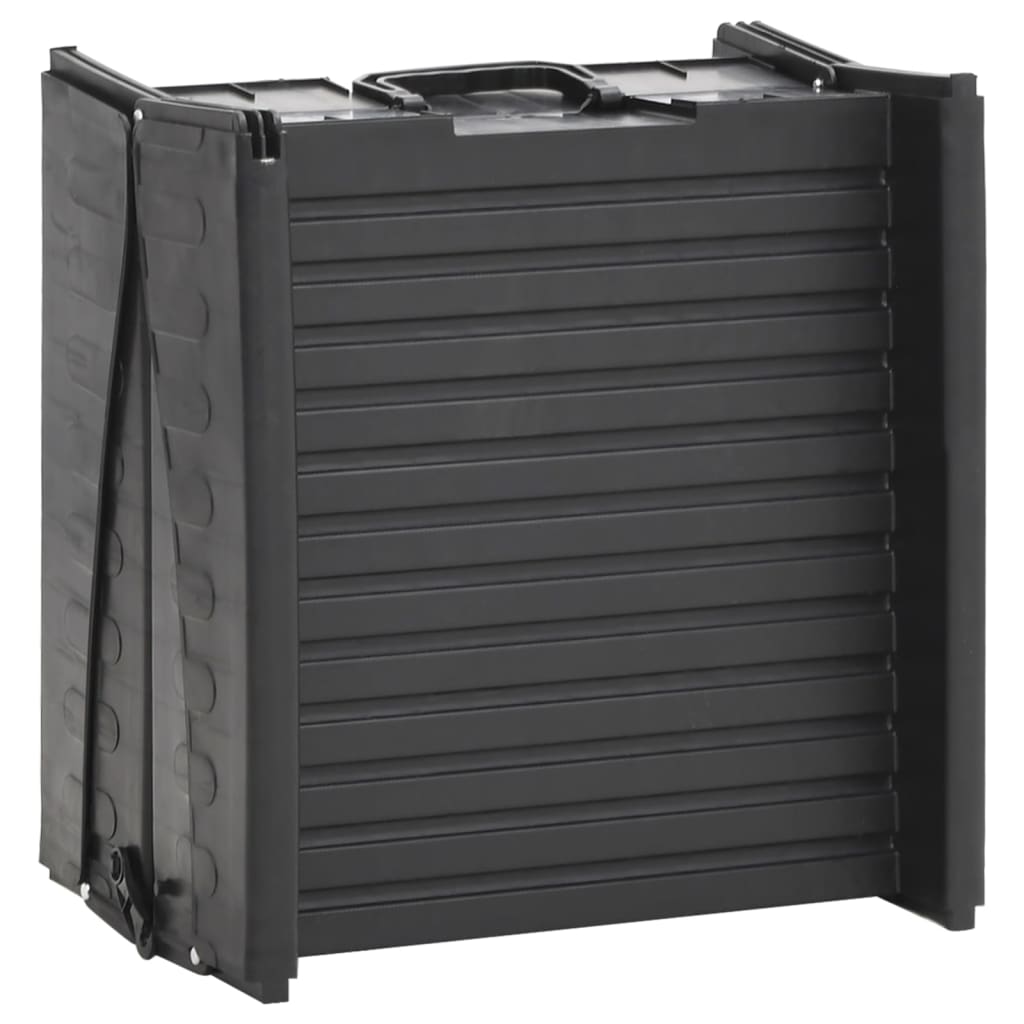 Taitettava Koiran Ramppi Musta 153X40X12,5 Cm Muovi