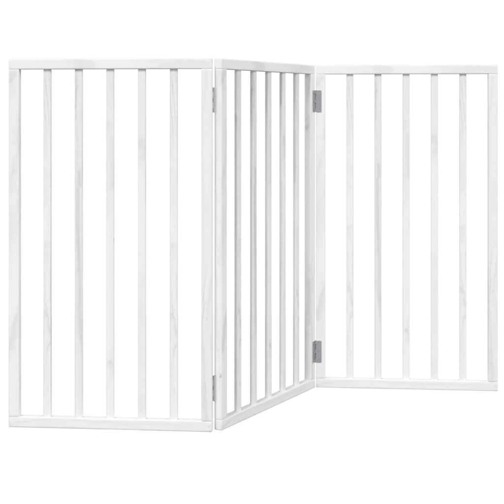 Koiraportti Kokoontaitettava 3-Paneelilla 150 Cm Poppelipuu