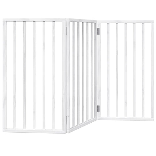 Koiraportti Kokoontaitettava 3-Paneelilla 150 Cm Poppelipuu