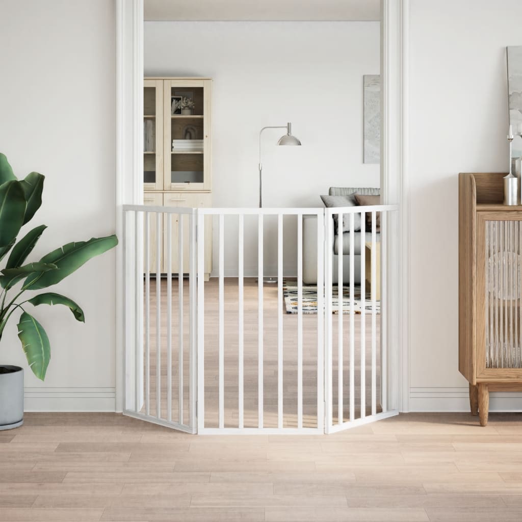 Koiraportti Kokoontaitettava 3-Paneelilla 150 Cm Poppelipuu