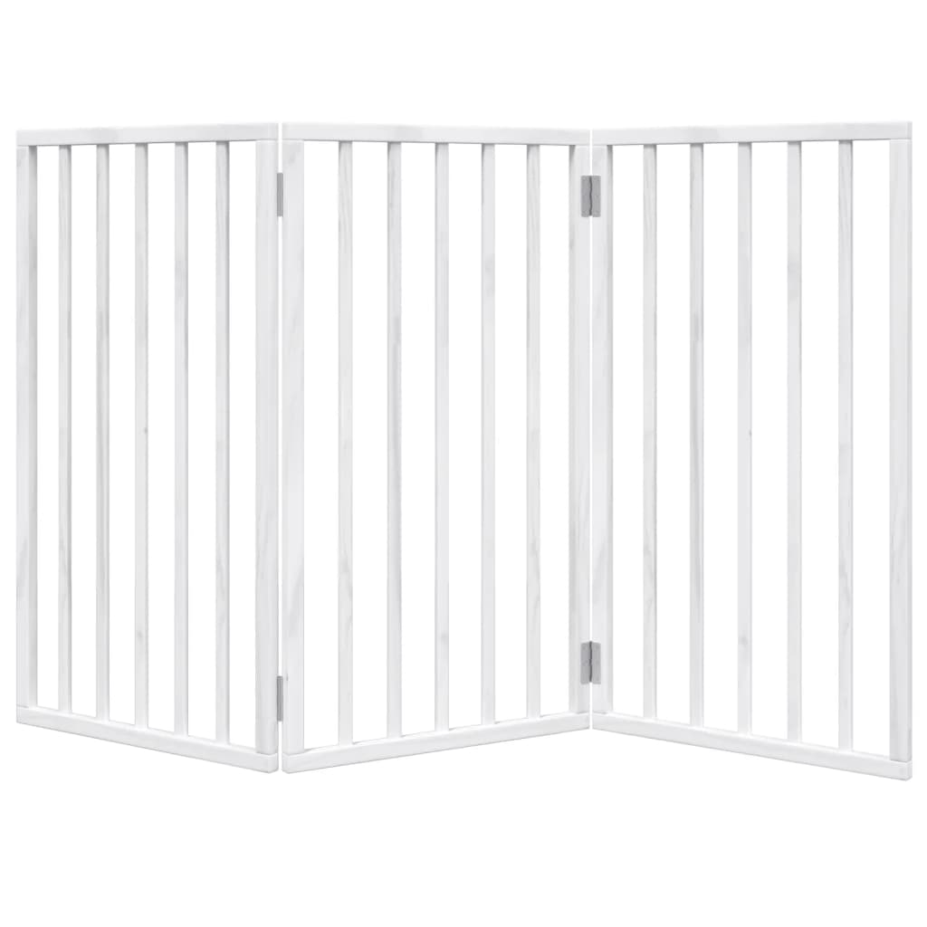 Koiraportti Kokoontaitettava 3-Paneelilla 150 Cm Poppelipuu