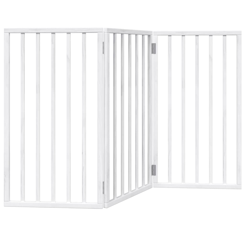 Koiraportti Kokoontaitettava 3-Paneelilla 150 Cm Poppelipuu