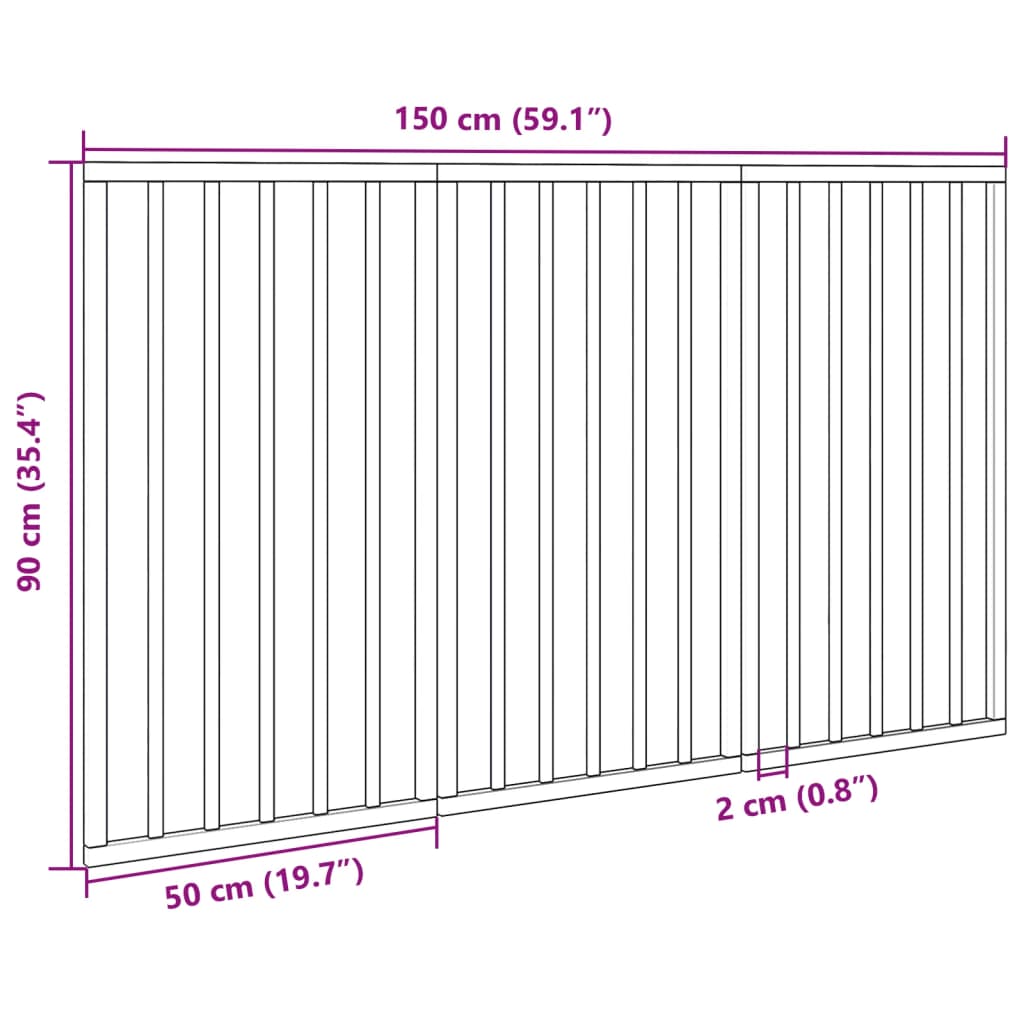 Koiraportti Kokoontaitettava 3-Paneelilla 150 Cm Poppelipuu