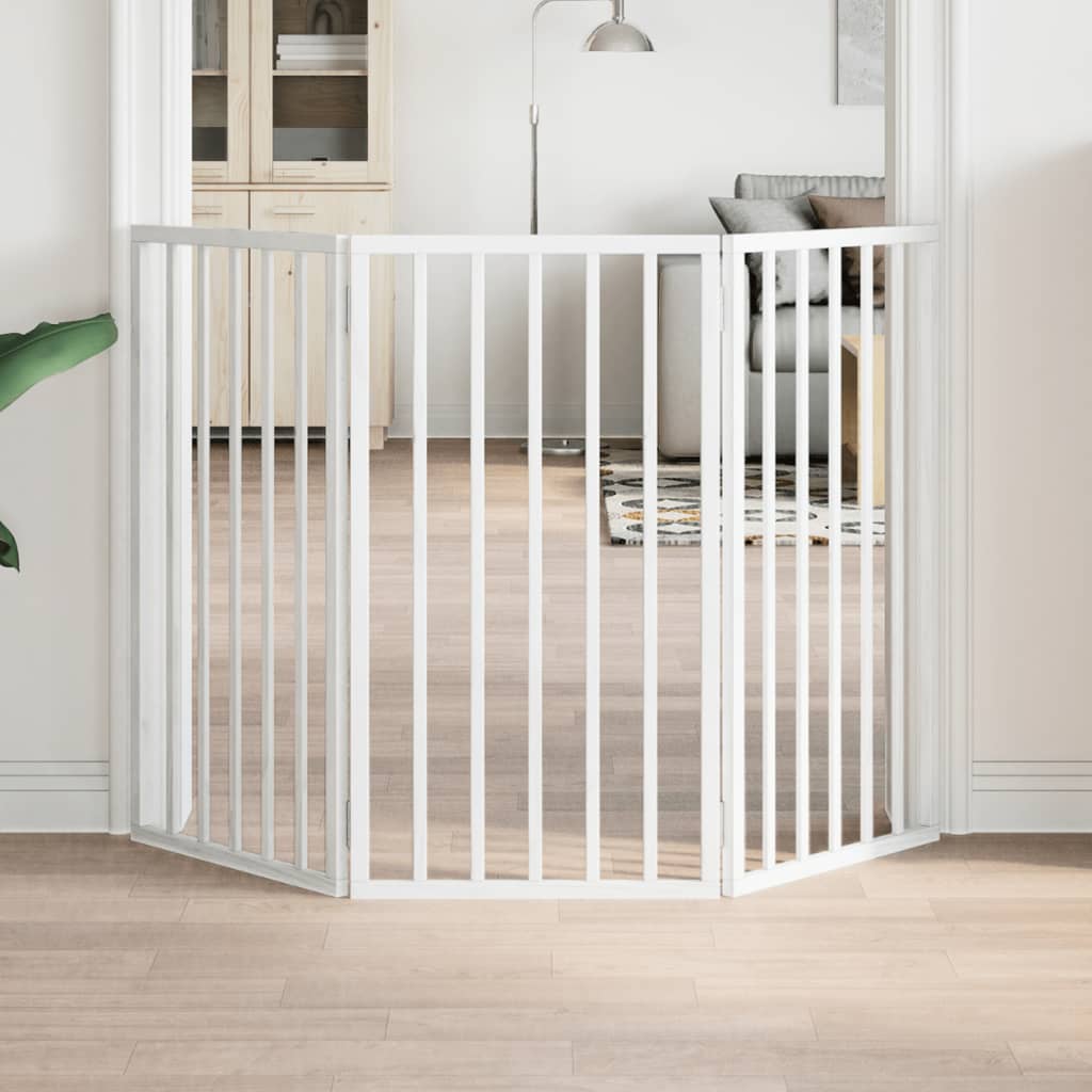 Koiraportti Kokoontaitettava 3-Paneelilla 150 Cm Poppelipuu