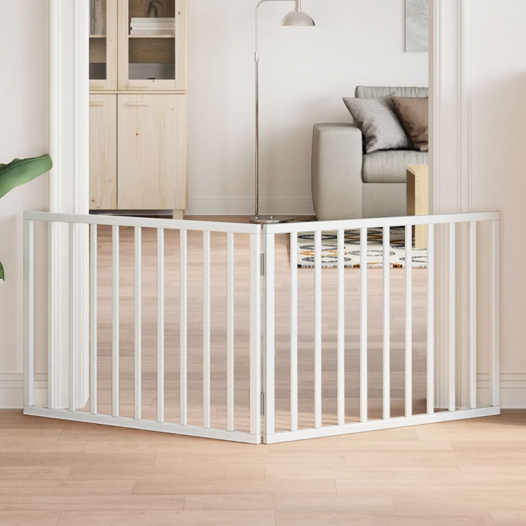 Koiraportti Kokoontaitettava 3-Paneelilla 150 Cm Poppelipuu