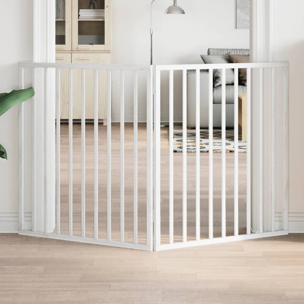 Koiraportti Kokoontaitettava 3-Paneelilla 150 Cm Poppelipuu