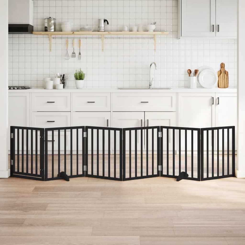 Koiraportti Kokoontaitettava 3-Paneelilla 150 Cm Poppelipuu