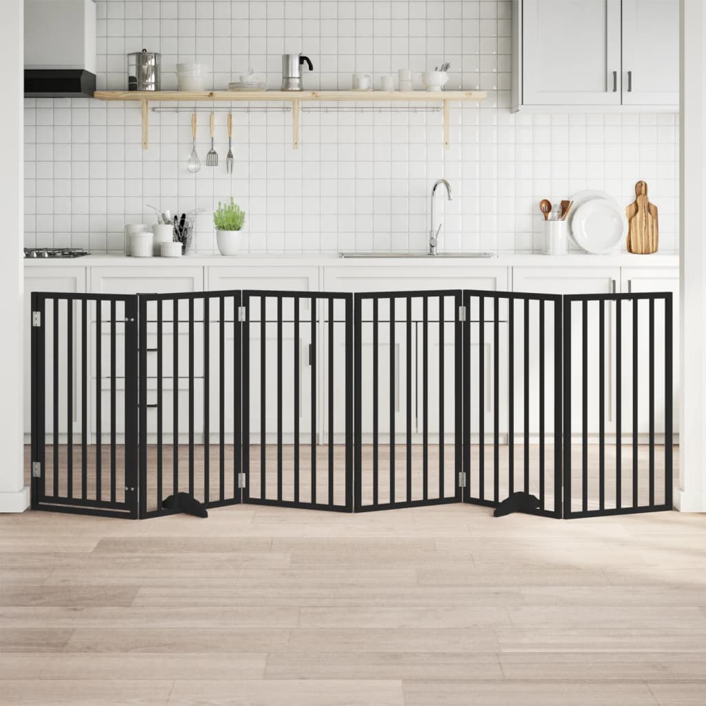 Koiraportti Kokoontaitettava 3-Paneelilla 150 Cm Poppelipuu